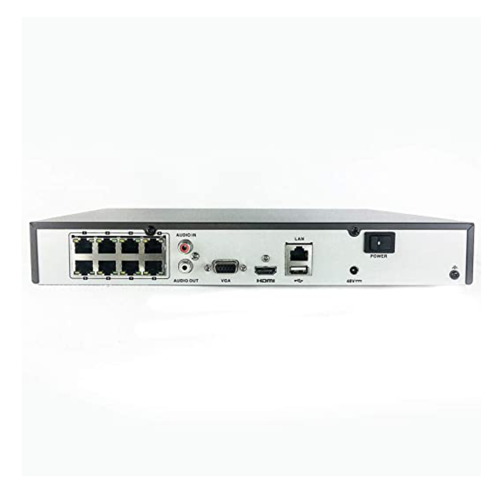 HiLook NVR-108MH-C/8P - 4K 1U 8-CH 8x PoE Network Video Recorder  without HDD - Tech Supply Shed
