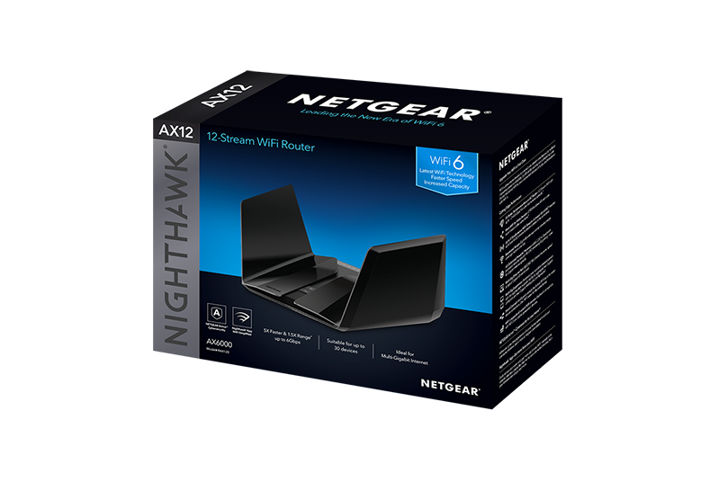 NETGEAR RAX200-100AUS - Nighthawk AX11000 AX12 Tri-Band WiFi 6 Router - Tech Supply Shed