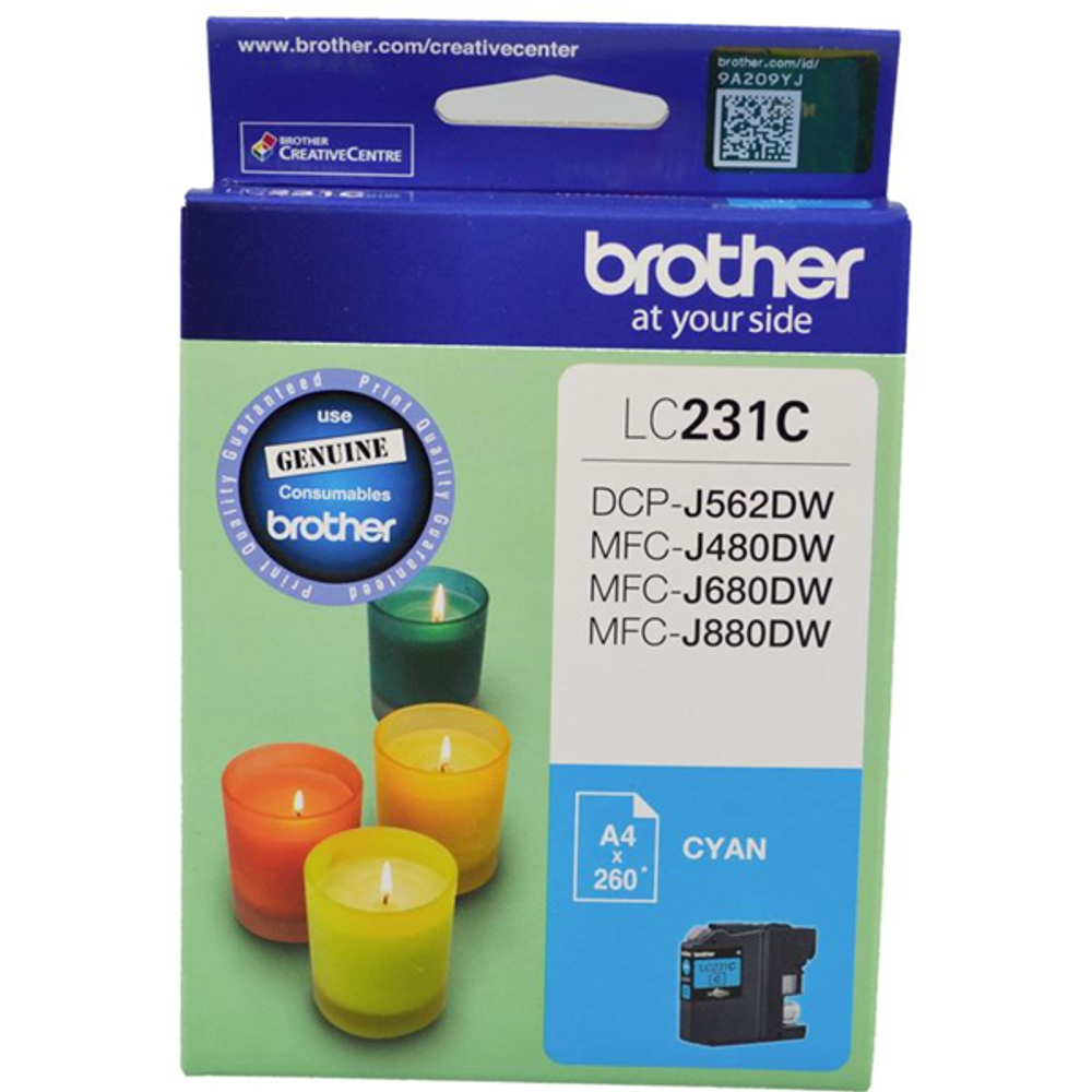 Brother LC231 ink cartridge, cyan