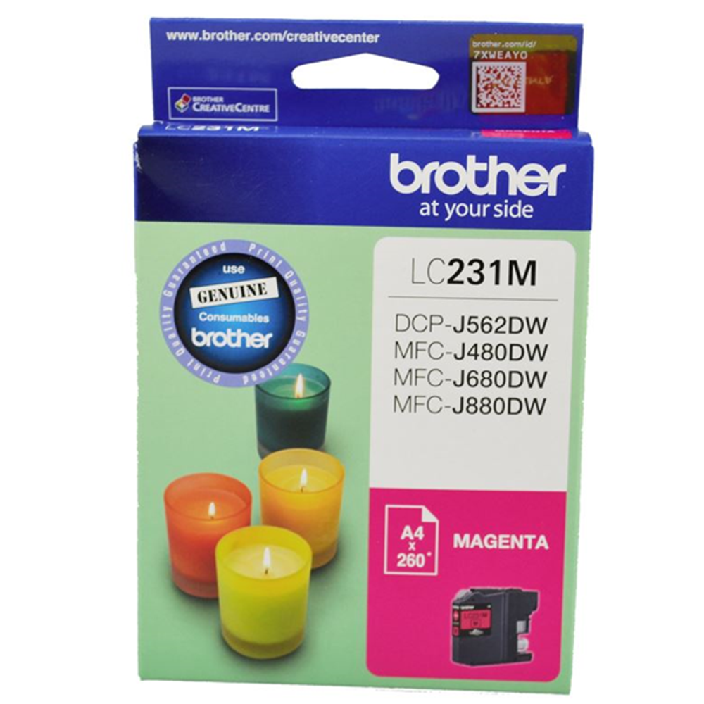 Brother LC231 Ink Cartridges Magenta