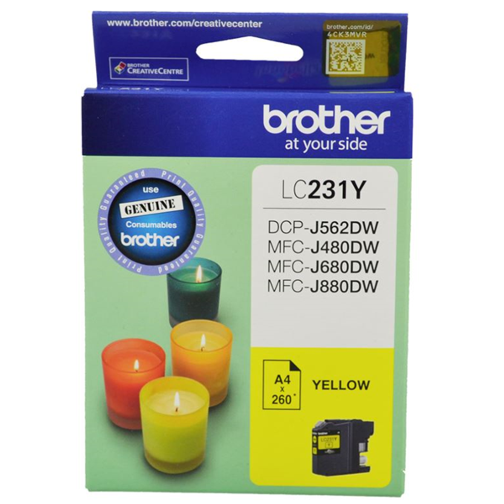 Brother LC231 Ink Cartridges Yellow