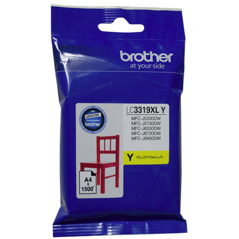 Brother LC3319XL high-yield ink cartridge, yellow (Y)