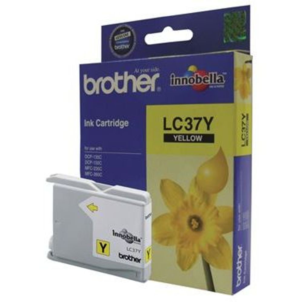 Brother LC37 Ink Cartridges Yellow