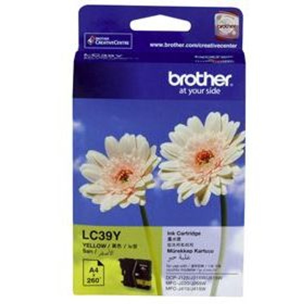 Brother LC39 Ink Cartridges Yellow