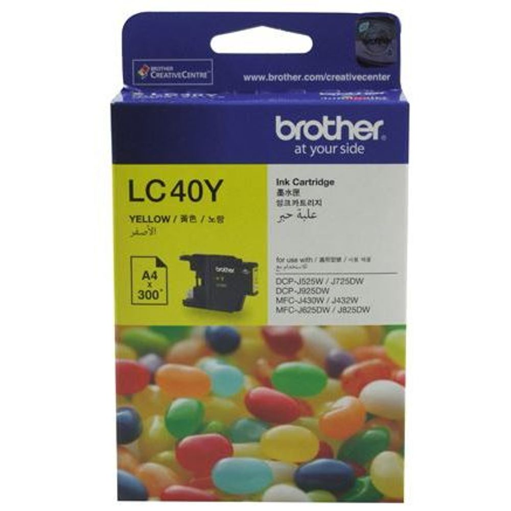 Brother LC40 Ink Cartridges Yellow