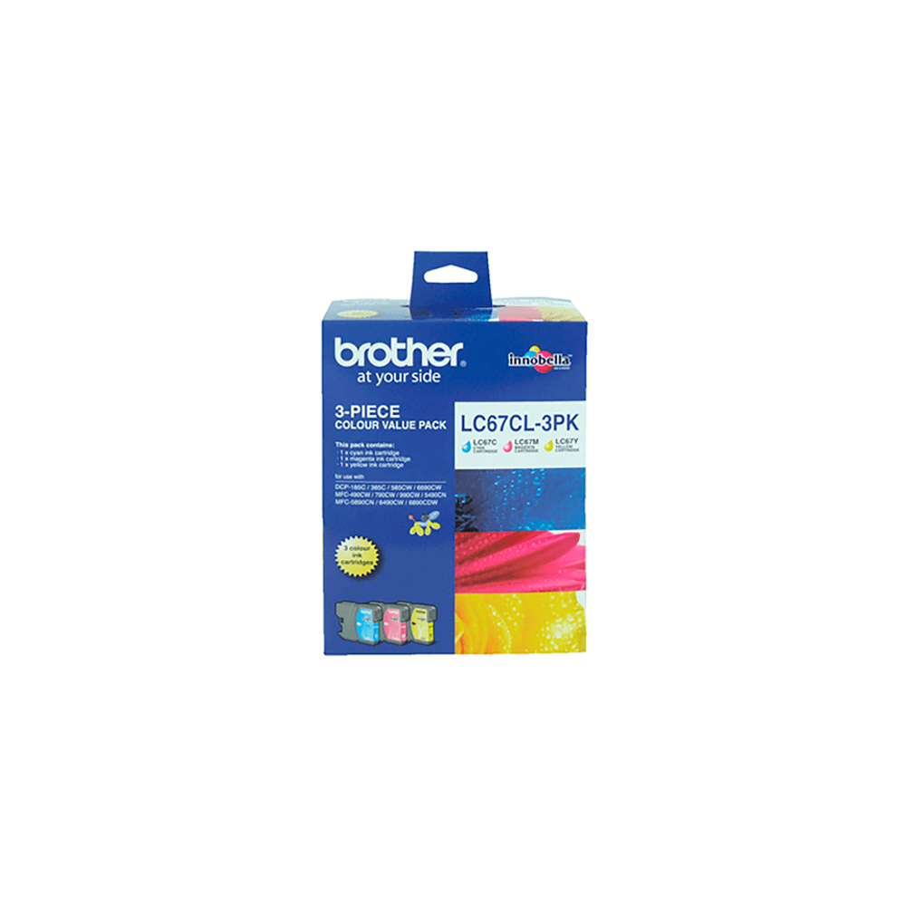 Brother LC67CL3PK Colour Ink Cartridge Triple Pack