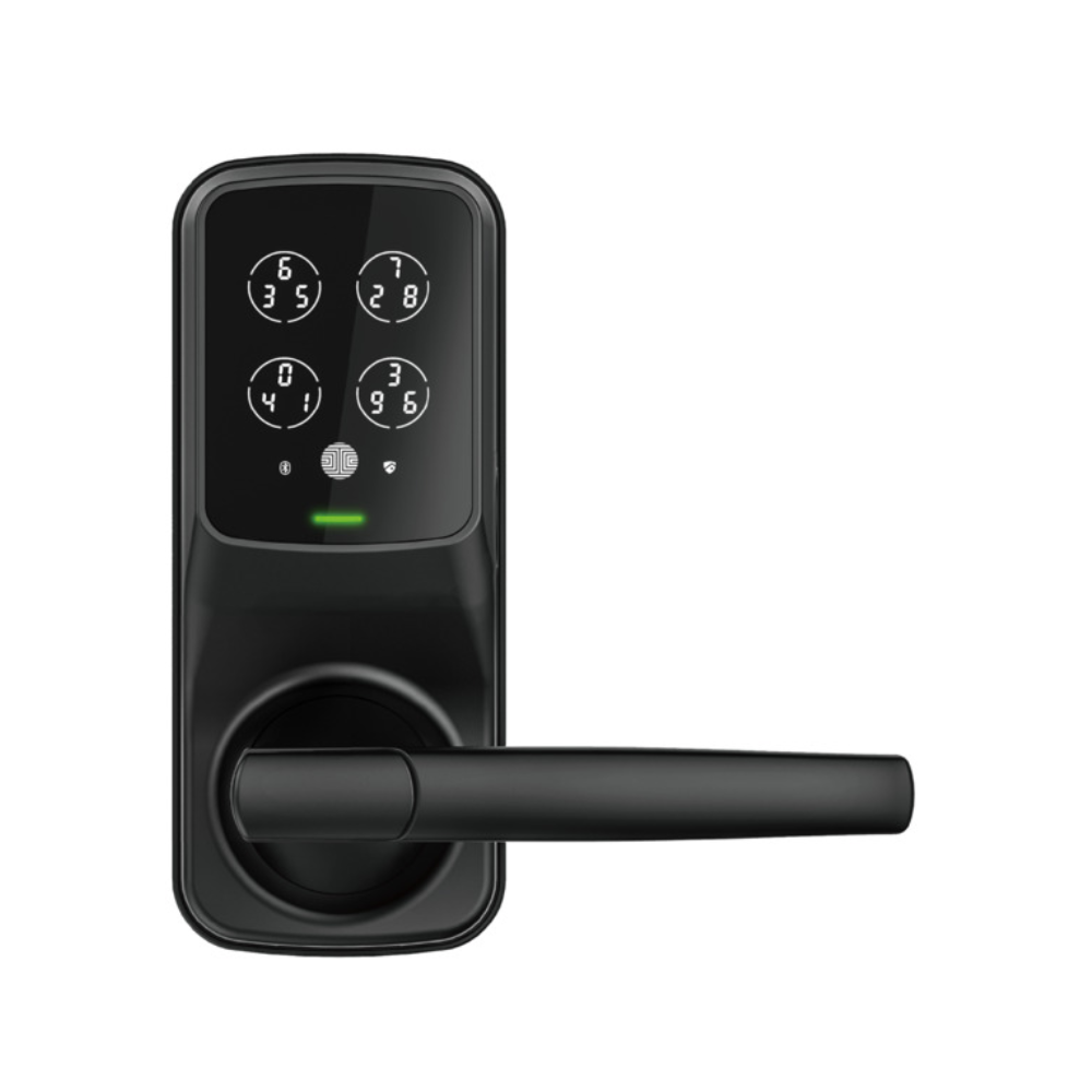 Lockly PGD628F MB - Lockly Secure Plus Latch Lock, Fingerprint, BT, Passcode Patent MB - Tech Supply Shed