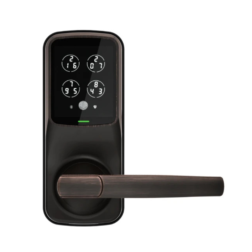 Lockly PGD628F VB - Lockly Secure Plus Latch Lock, Fingerprint, BT, Passcode Patent VB