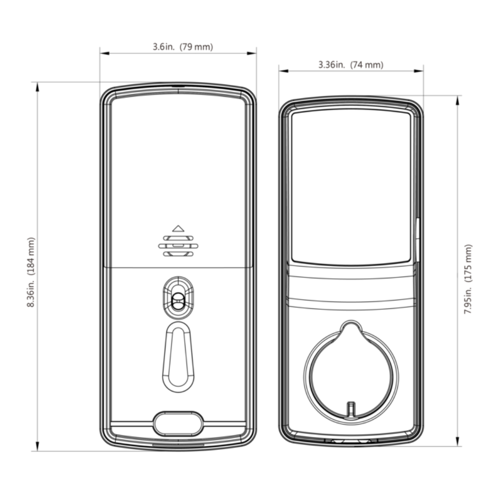 Lockly PGD728F SN - Secure Plus Deadbolt lock, Fingerprint, BT, Passcode Patent SN