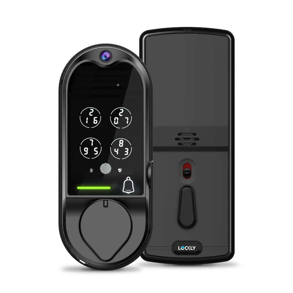 Lockly PGD798 MB - Vision Smart Deadbolt Lock + Video Doorbell - Matt Black - Tech Supply Shed