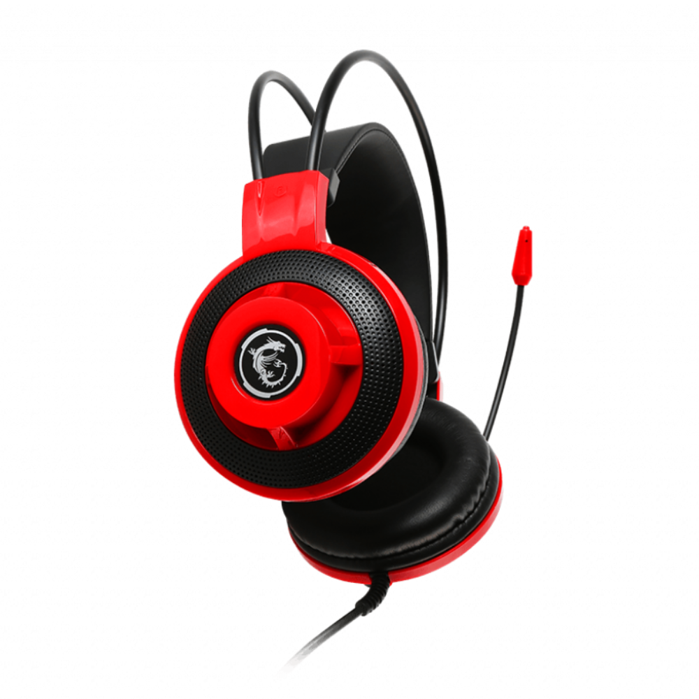 MSI - DS501 Gaming Headset - Stereo - Mini-phone (3.5mm) - Wired - 32 Ohm