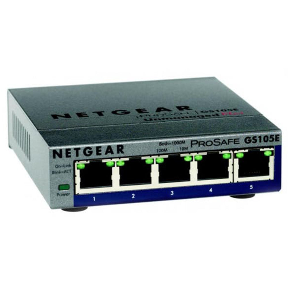 NETGEAR GS105E-200AUS 5-port Gigabit Smart Managed Plus Switch - Tech Supply Shed