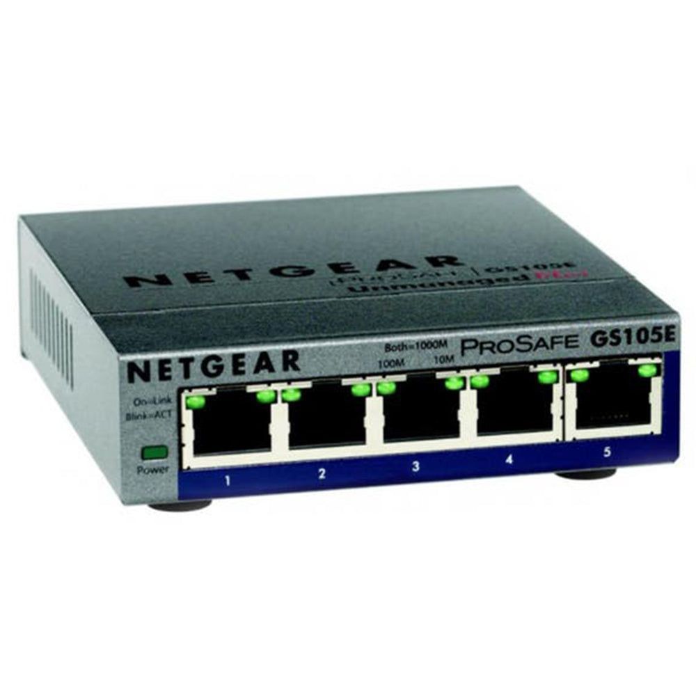 NETGEAR GS105E-200AUS 5-port Gigabit Smart Managed Plus Switch