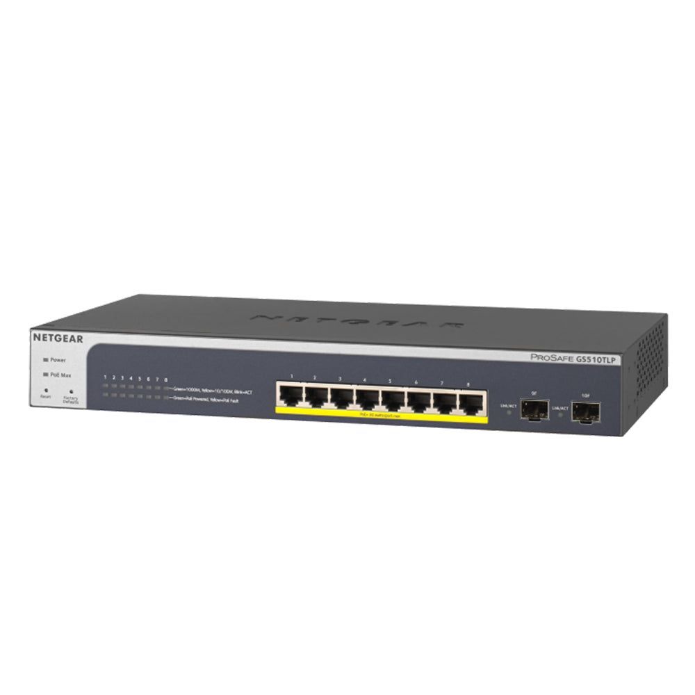 NETGEAR GS510TPP-100AJS - 190W 8-port PoE+ Gigabit Smart Managed Switch
