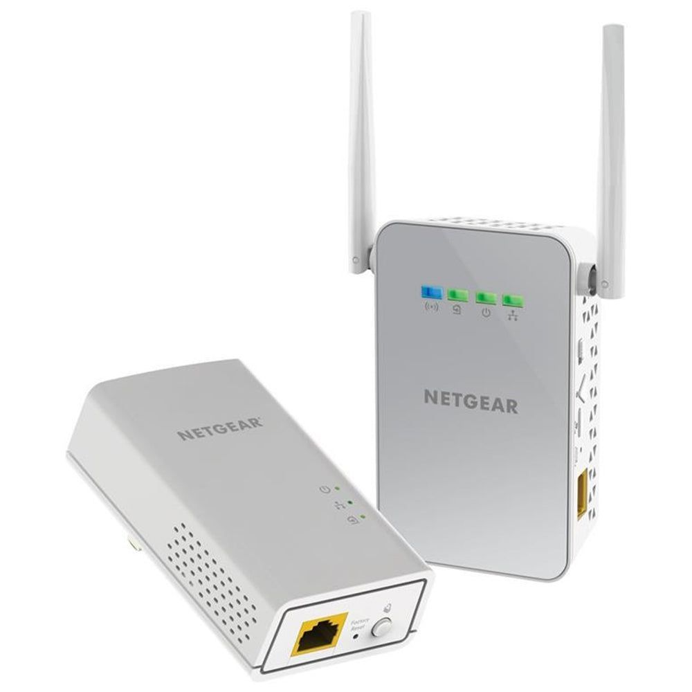 NETGEAR PLW1000-100AUS - 1 Gigabit Powerline Kit - WiFi - 2 pack