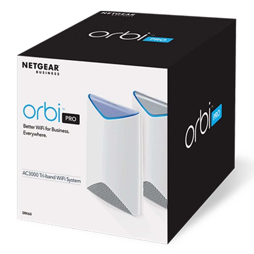 NETGEAR SRK60-100AUS Orbi Pro AC3000 Tri-band Mesh WiFi System 2pk