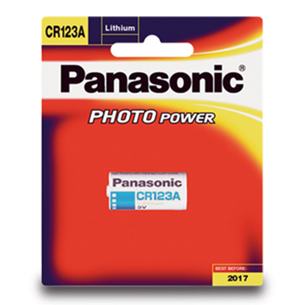 Panasonic CR-123AW Camera Lithium 3V Battery 1 Battery per Card