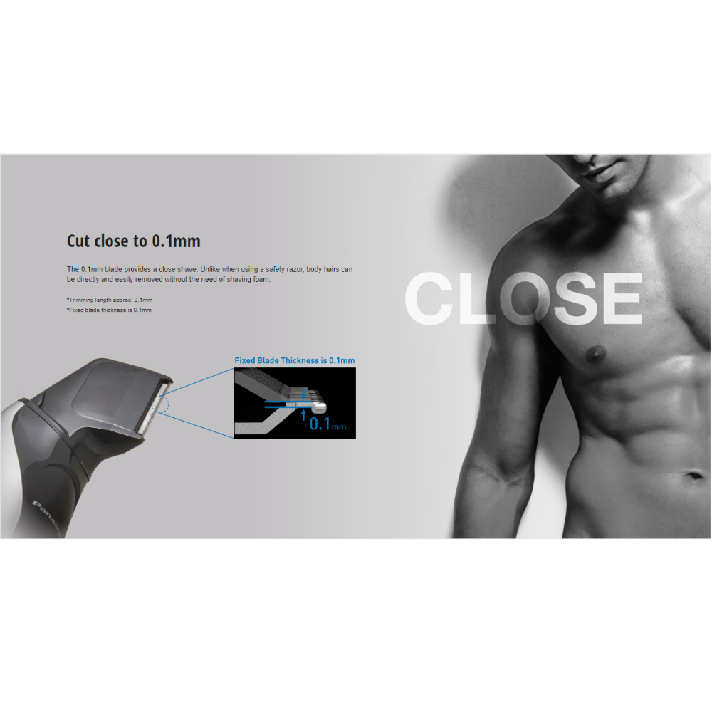 Panasonic ER-GK60-S541 Wet & Dry RC power Precision Body Hair Trimmer