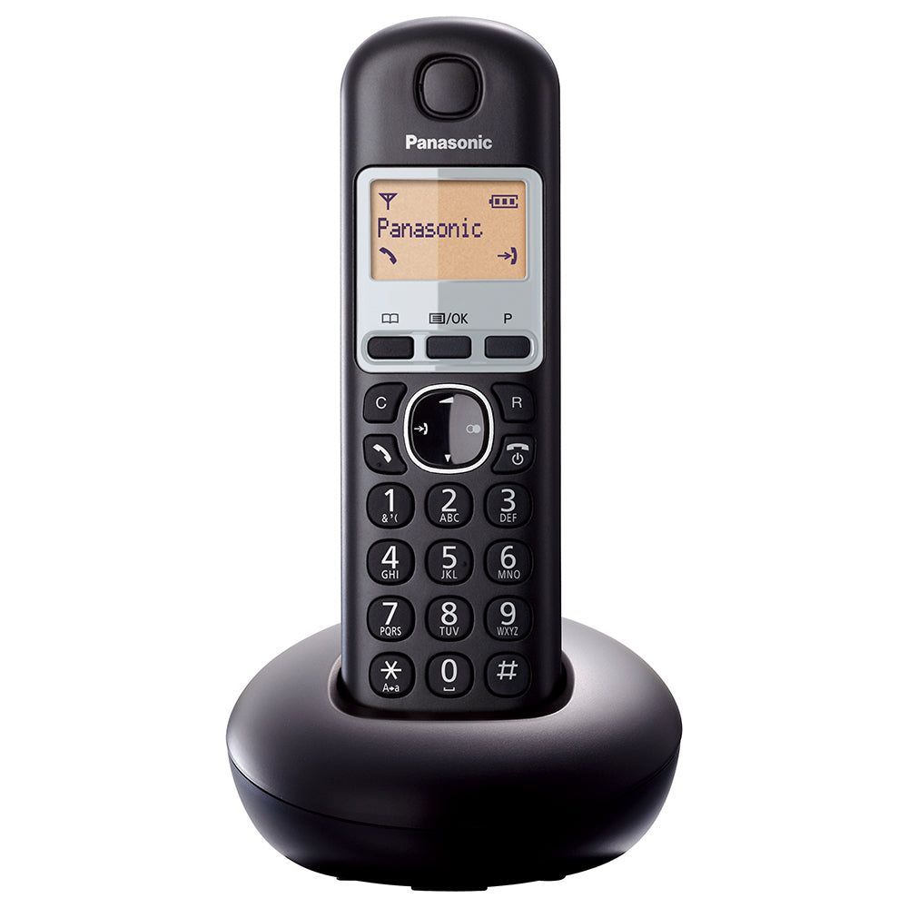 Panasonic KX-TGB210NZ Single Cordless Digital Ergonomic Phone Black