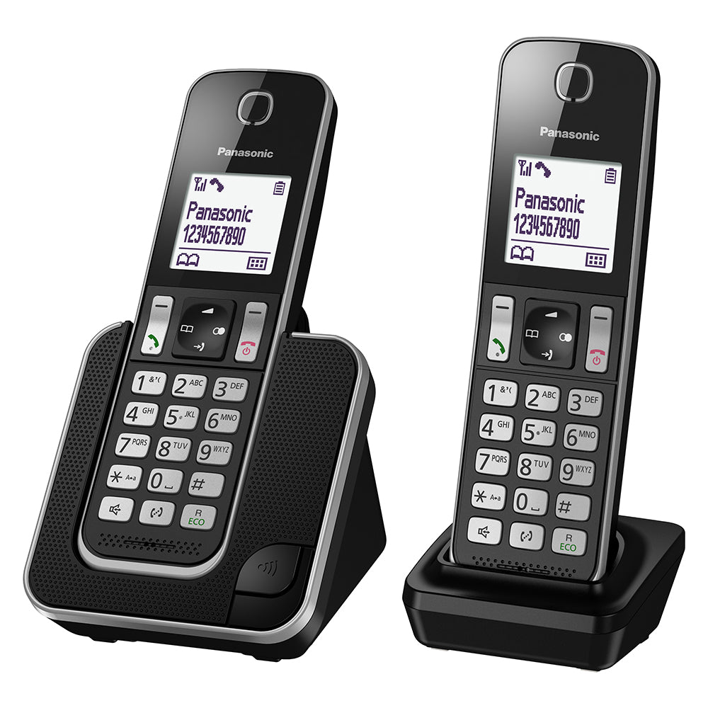 Panasonic KX-TGD312NZB Twin Amplified Cordless Telephone with Long Life Battery - Tech Supply Shed