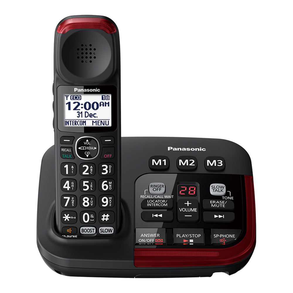 Panasonic KX-TGM420AZB Amplified Cordless Telephone with Answering Machine - Tech Supply Shed