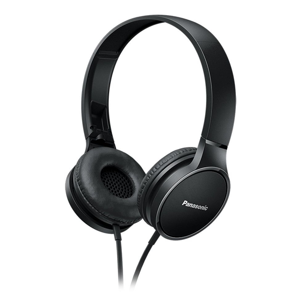 Panasonic RP-HF300MGC Foldable Over-Ear Headphones with Microphone Black