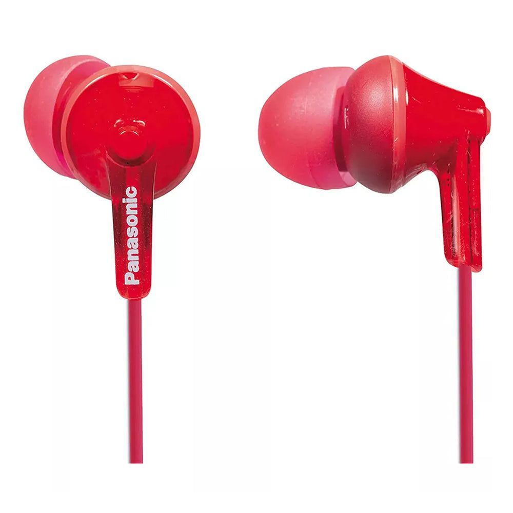 Panasonic RP-HJE125E Ergofit In-Ear Inside Headphones Red