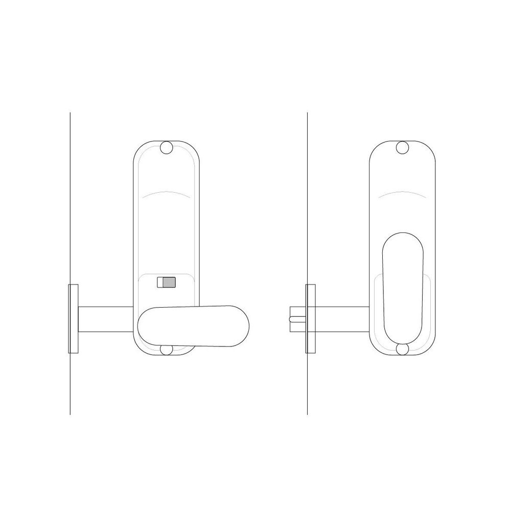 Yale Mechanical Digital Entrance set - Saturn Chrome - SL2000SC
