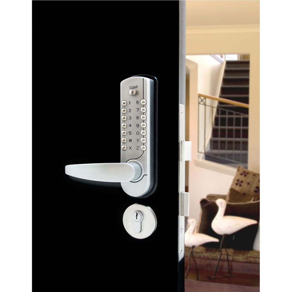 Yale Digital Mortice Door Lock with Key Over-ride Saturn Chrome - SL7000MSC