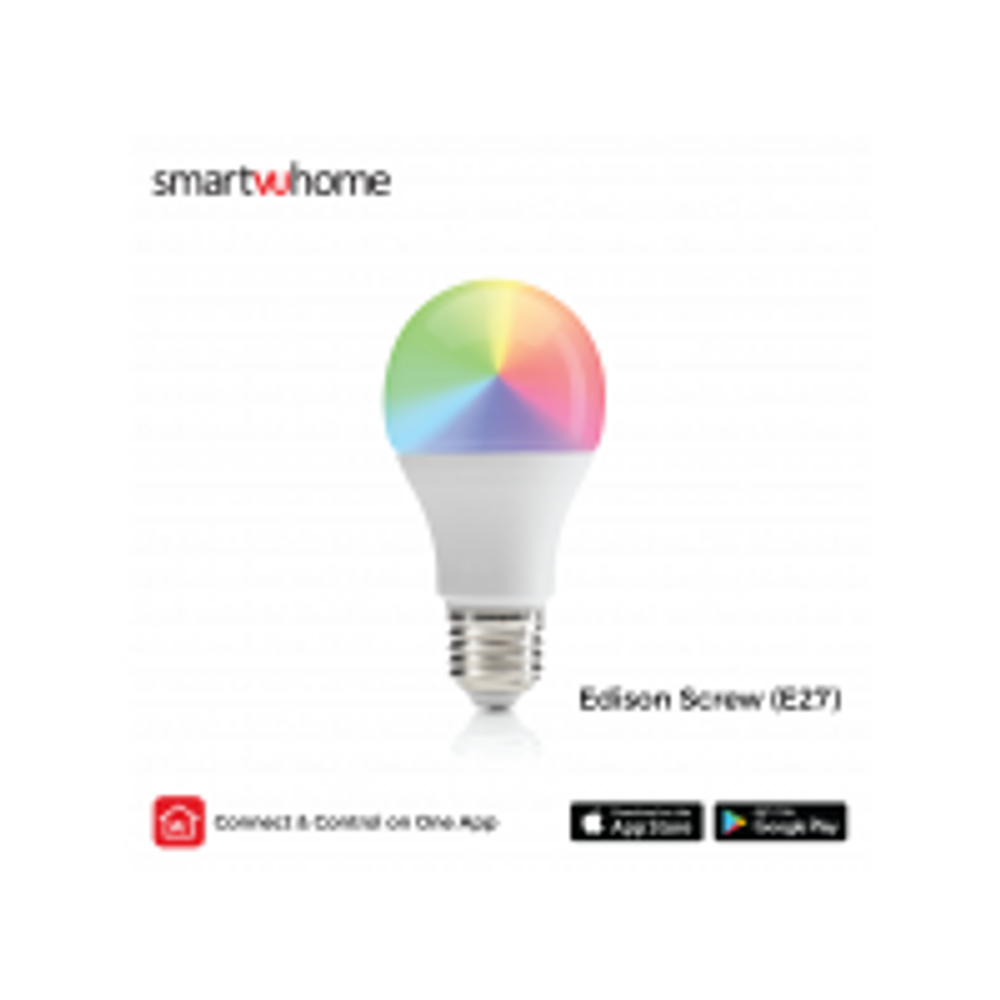 SmartVU Home - Smart Bulb - 9w RGB Colour & Cool - Warm White (Wifi -E27)