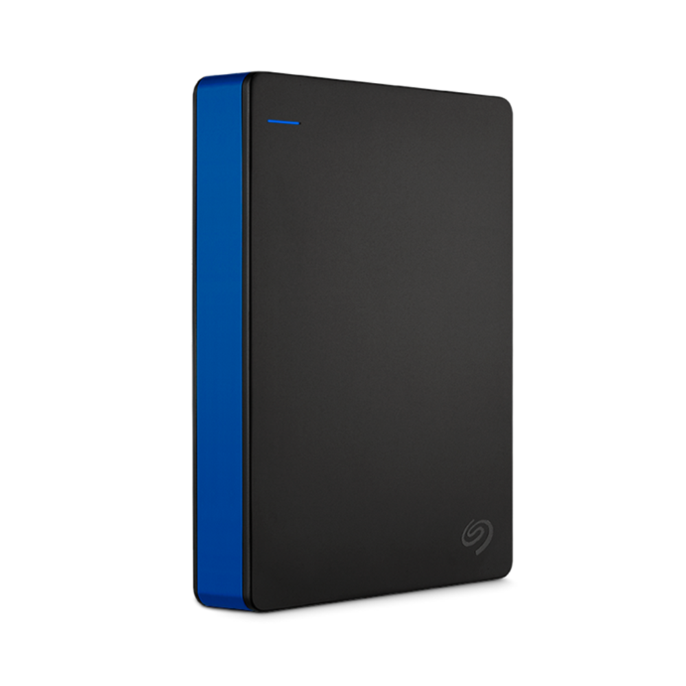 Seagate Game Drive STGD4000400 - PS4 4TB Portable Hard Drive - External - Black, Blue - USB 3.0