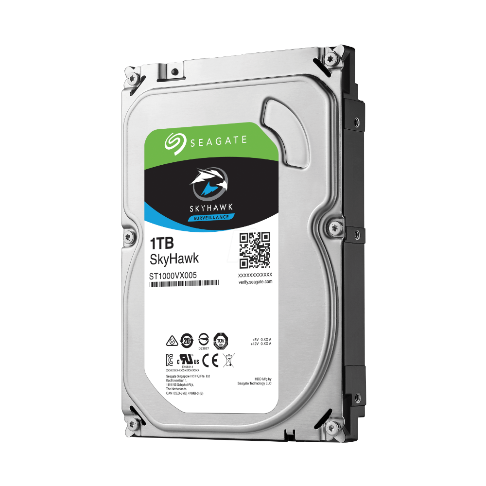 Seagate SkyHawk ST1000VX005 - 1TB Surveillance Hard Drive - SATA - 64MB Buffer