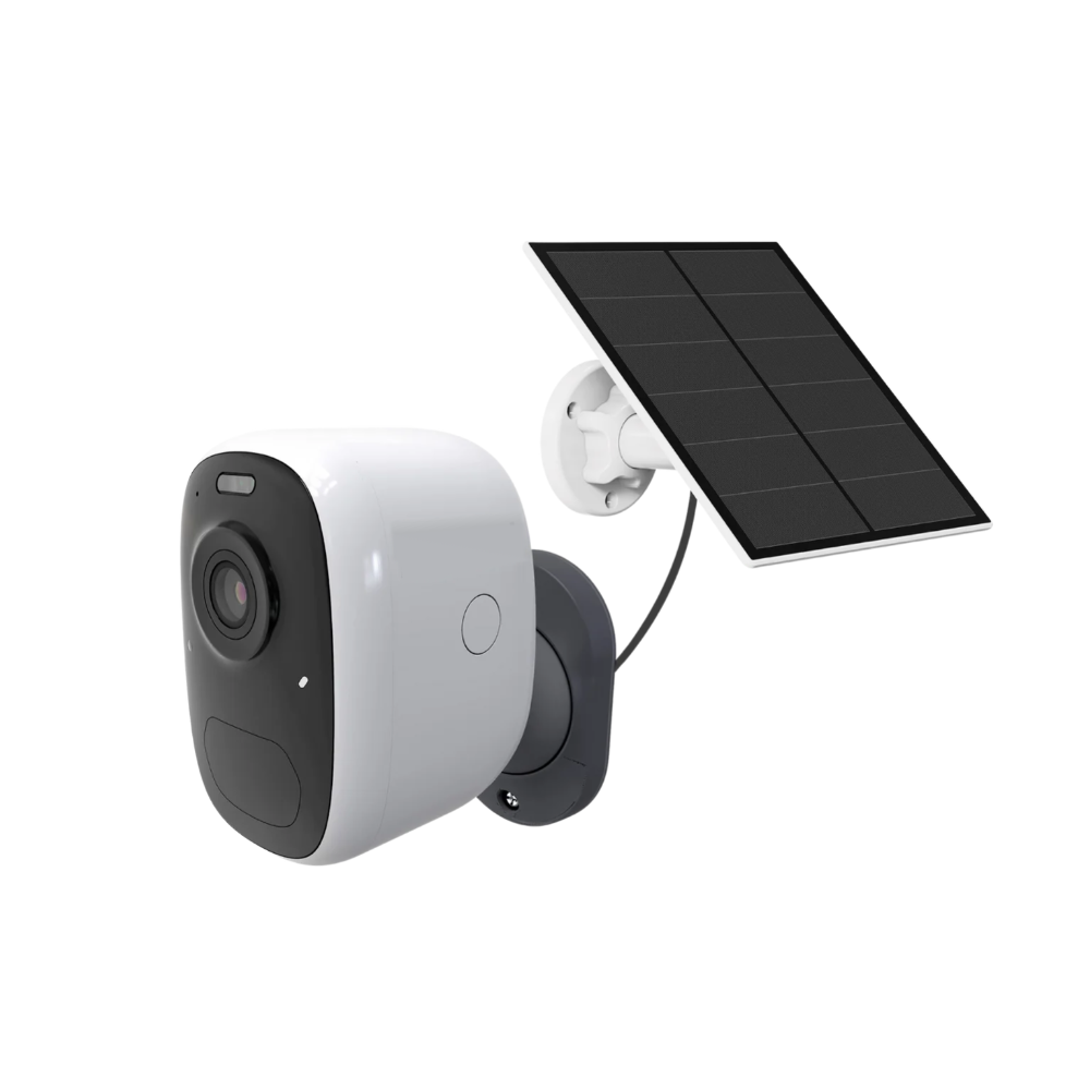 TSS-WifiCAM-S - Camera with Solar Panel +  WiFi 4MP AI Night Vision Security Camera, SD & Cloud Storage