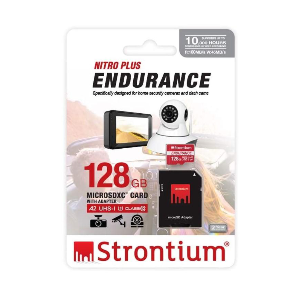 Strontium Nitro Plus Endurance SRP128GTFU3ES - A2 128GB Class 10/UHS-I (U3) microSDXC - Tech Supply Shed