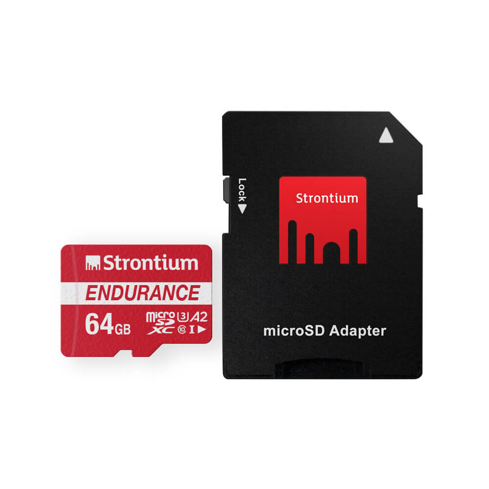 Strontium Nitro Plus Endurance SRP64GTFU3ES - A2 64GB Class 10/UHS-I (U3) microSDXC - Tech Supply Shed