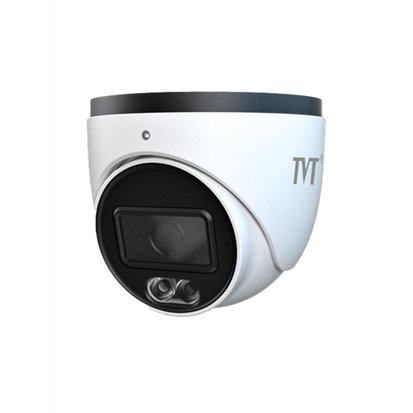 TVT-D28C-POE-6MP-AI - 6MP S4-C Full Colour 2.8mm fixed lens, dome POE camera. Compatible with TVT-NVR's (IP67)