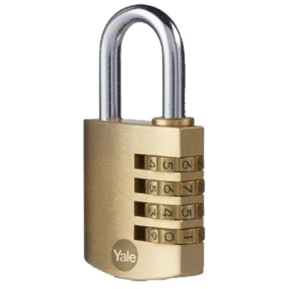 Yale Y150 Series 40mm Padlock Brass Natural DP - Y150B/40/130/1