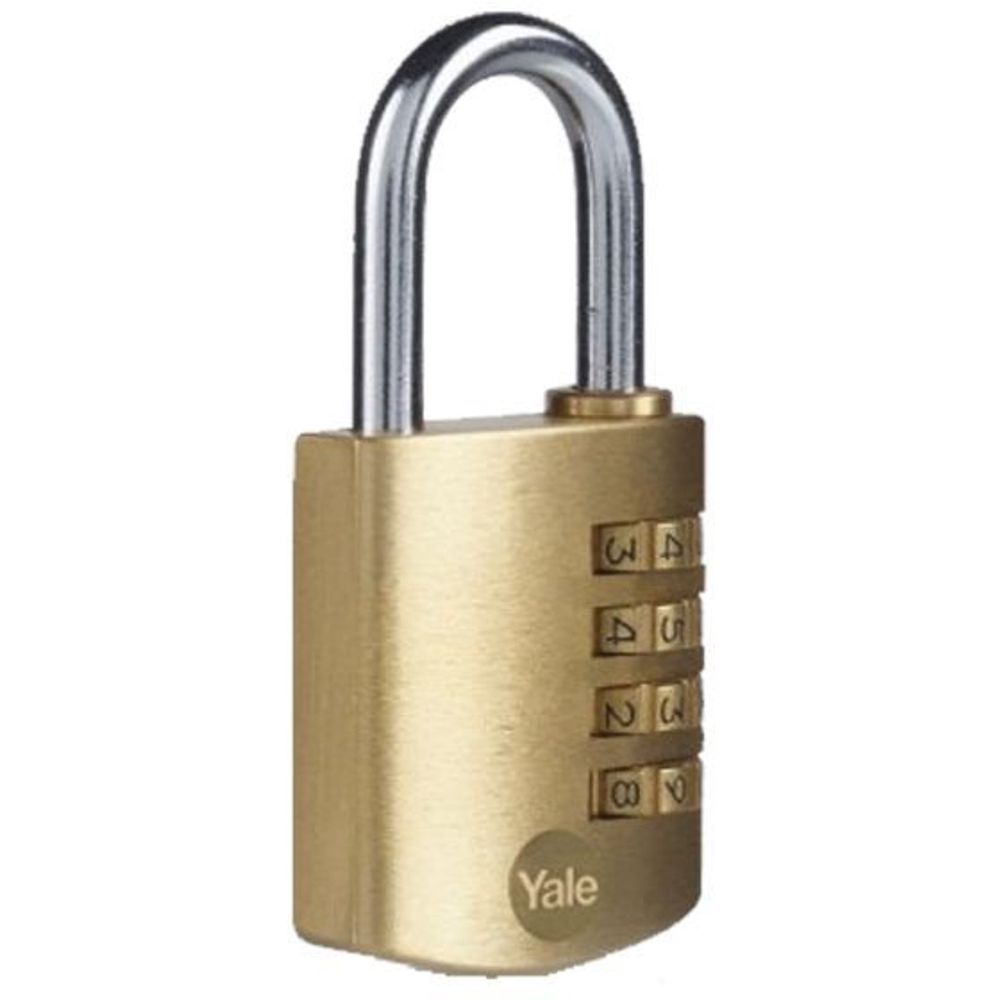 Yale Y150 Series 40mm Padlock Brass Natural DP - Y150B/40/130/1