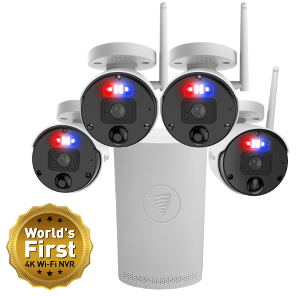 Swann SWNVK-800KH4-AU SecureAlert™ 4 Camera 4 Channel 4K Ultra HD Wi-Fi NVR Security System