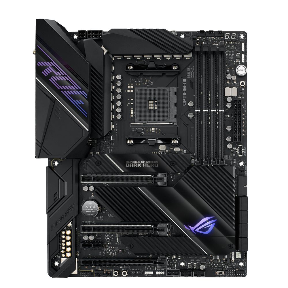 ASUS ROG Crosshair Viii Dark Hero AMD X570 ATX 4xDDR4 PCI-E 4.0 Bt USB3.2 2xm.2 Sata RGB Motherboard