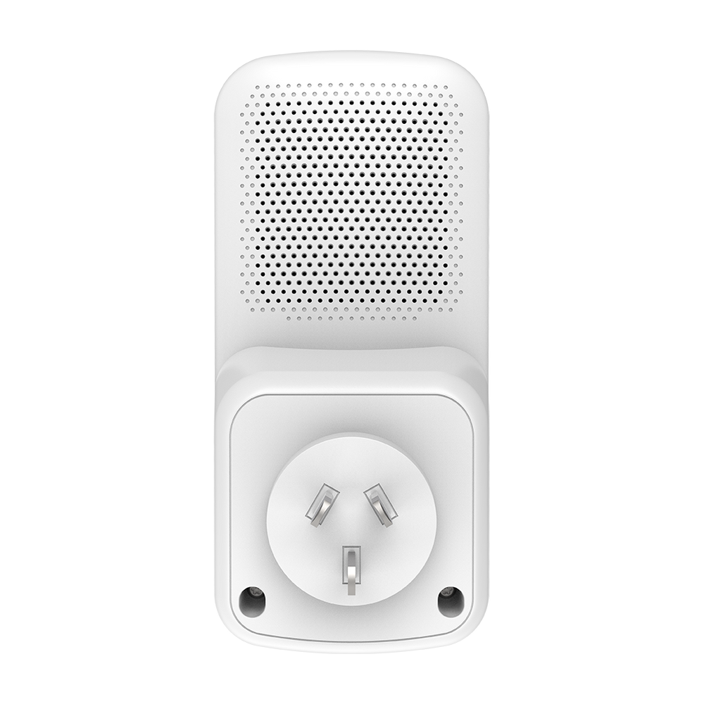 White D-Link Wi‑Fi 6 mesh extender with outlet plug and vent grille
