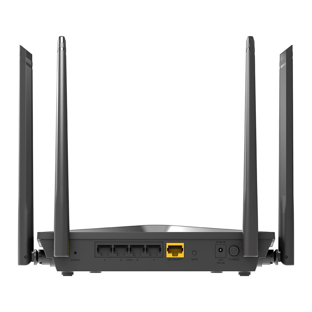D-Link AC2100 Wi‑Fi gigabit router with four antennas and Ethernet ports