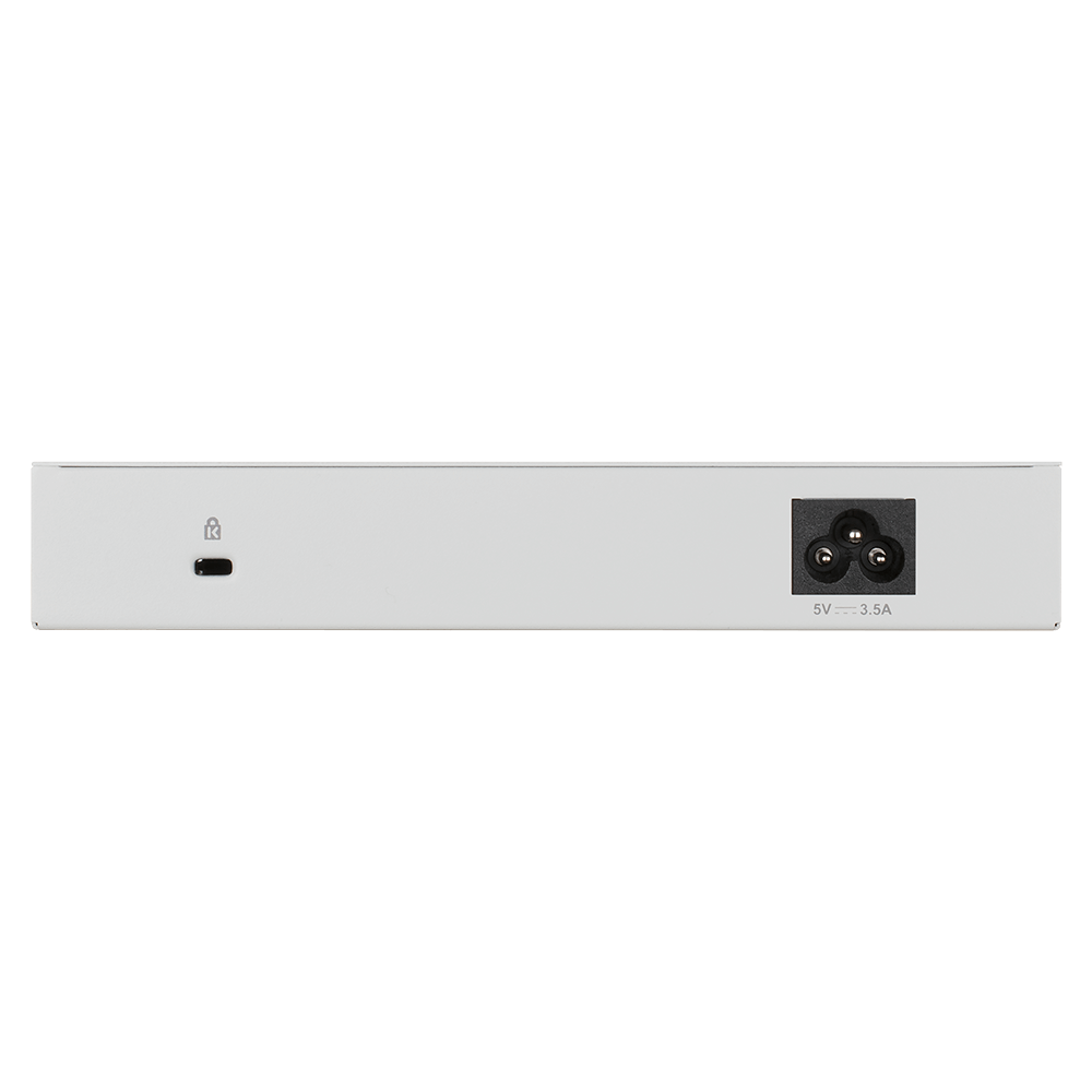 D-Link Nuclias Connect hub controller rear panel with power input (5V 3.4A)