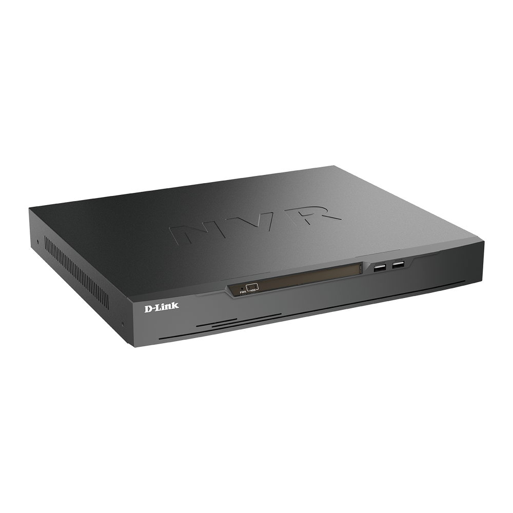 D-Link DNR-4020-16P 16-Channel H.265 Network Video Recorder with HDMI/VGA Output 16 PoE Ports 2 Bays For HDds