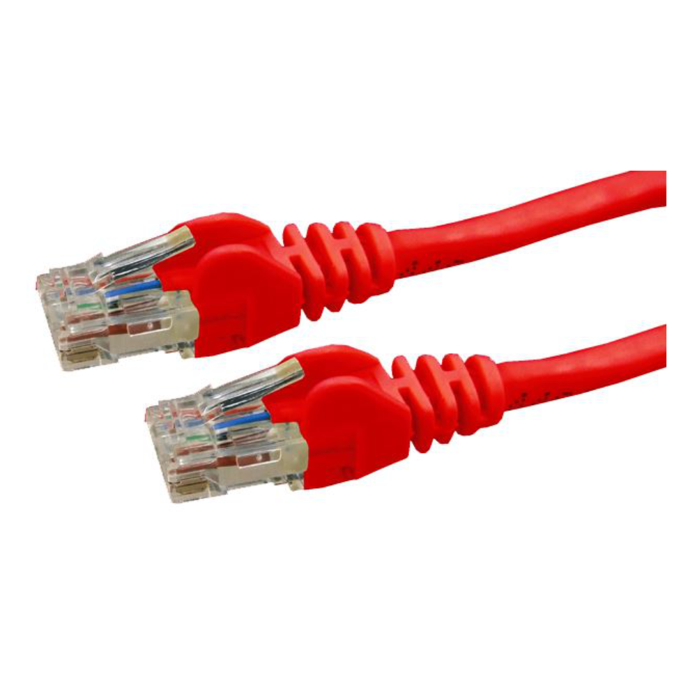 Dynamix PLR-C6A-0 - 0.5m Cat6 Red UTP Patch Lead (T568A Specification) 250MHz - Tech Supply Shed