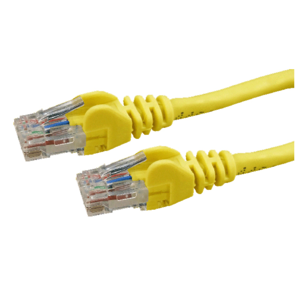 Dynamix PLY-C6A-0 - 0.5m Cat6 Yellow UTP Patch Lead (T568A Specification) 250MHz - Tech Supply Shed