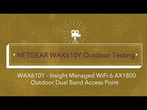 Netgear WAX610Y-100EUS 802.11ax 1.76 Gbit/s Wireless Access Point - 2.40 GHz, 5 GHz - MIMO Technology
