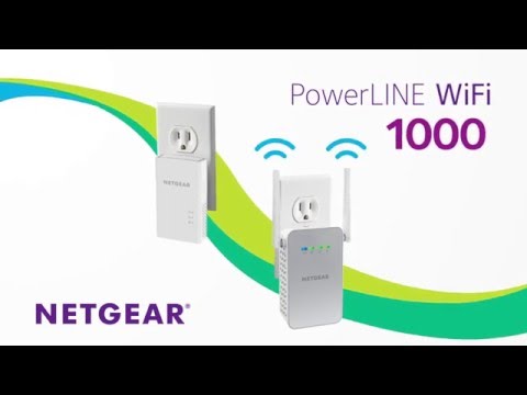 NETGEAR PLW1000-100AUS - 1 Gigabit Powerline Kit - WiFi - 2 pack
