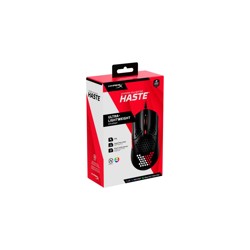 Hyperx Pulsefire Haste Gaming Mouse (Black-Red)