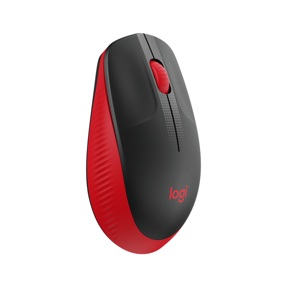 Logitech M190 USB Wireless Fullsize Mouse - Red